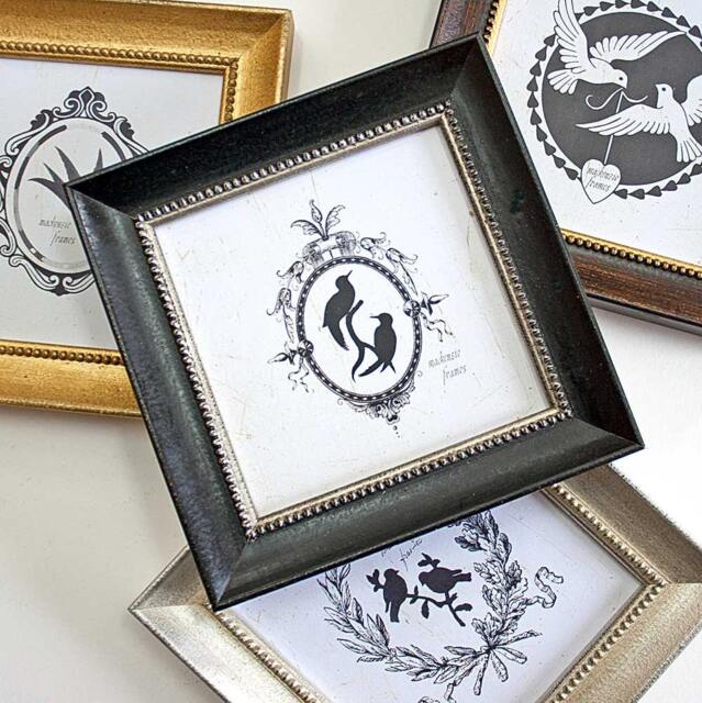 5x5 Inch Or 5x7 Photo Frame Black With Inner Narrow Silver Bead For Wedding/Office Desktop/Family/Instagram Deluxe Quality - image 1