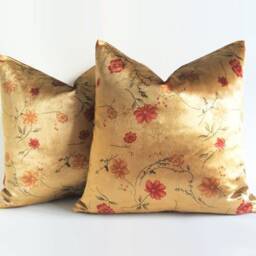 Sale Gold Velvet Pillow Covers 12, 14, 16, 18, 20, 22, 24, 26, 28, 30, 36 Cushion Cover Pillow Covers Gold Sofa Couch Farmhouse Rustic Sham Lumbar - thumbnail 2