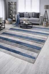 New Small Large Blue Silver Grey Design Area Rugs Mats Runners