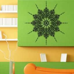 Mandala Yoga Hindi Floral Wall Sticker Vinyl Mural Decal Home House Art Decor Free Shipping L164 - thumbnail 1