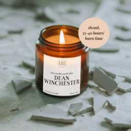 Dean Winchester Candle, Supernatural Gift, Luxury Soy Tv Lover Gifts - thumbnail 3