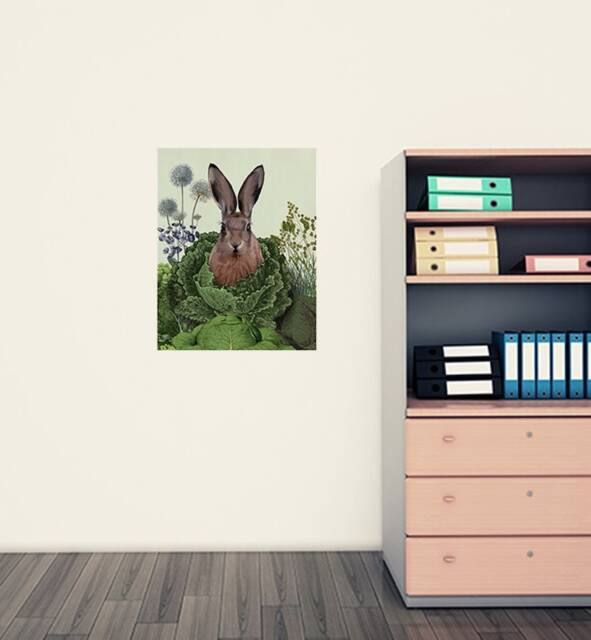 Cabbage Patch Rabbit Wall Sticker Decal - Kids Stickers, Animals Childrens Decals, Art, Room, Girl, Boy