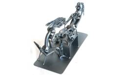 Personlised Nuts & Bolts Podiatrist Unique Shelf Decor, Welded Metal Art Veterinarian Gift, Steel Sculpture Birthday Gift For Collectors - thumbnail 1