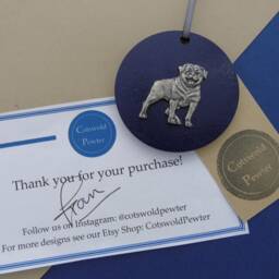 Rottweiler Wooden Disk- Christmas Ornament - Tree Decoration Dog Hanging Mum Gift - thumbnail 4