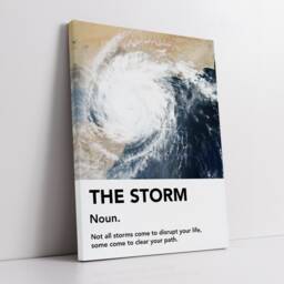 The Storm Definition Quote Minimal Motivational Inspirational, Framed Canvas Wall Art Poster Print, Home Office & Room Decor, Gift Idea - thumbnail 2