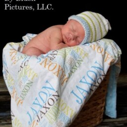 Personalized Minky Baby Blanket - Custom Name, Soft Toddler - thumbnail 2