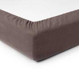 Brown Linen Fitted Sheet, Deep Taupe Bedding, Natural Sheets Queen, Double, Twin, Full, Cal. King - thumbnail 3