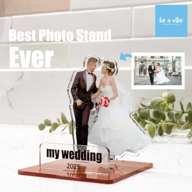 Personalised Acrylic Photo Stand/Frame With Custom Message - Unique Cutout Display For Cat Photo, Dog Family & Loved Ones - image 1