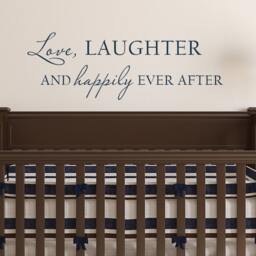Love Laughter & Happily Ever After - Large Vinyl Wall Decal- 095 - thumbnail 2