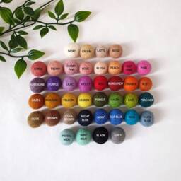 Custom Curtain Felt Ball Pom Tie Backs - thumbnail 2