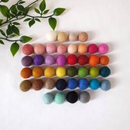 Custom Curtain Felt Ball Pom Tie Backs - thumbnail 1