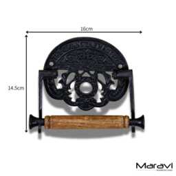 Vintage Style Toilet Roll Holder The Crown Fixture - thumbnail 4