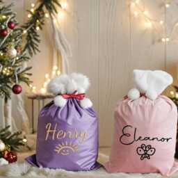 2025 Large Santa Sack, Christmas Stocking Sack, Santa Bag With Name, Christmas Gift Bag, Christmas Bag, Holiday Gift Bag, Santa Bag, Gift For Kids - thumbnail 3