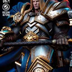 Oath & Fury - Fantasy Warrior Diorama Medieval Leaders Arthas Thrall Resin Figure 16K - thumbnail 4
