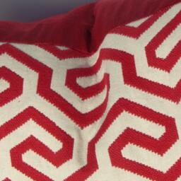 Ming Fret in Cerise - Pillow Cover - thumbnail 2