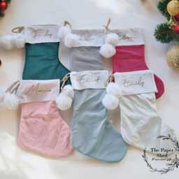 Velvet Christmas Santa Sack & Stocking Set - thumbnail 2