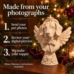 Personalised Pet Tree Topper From Photo - Custom Dog Christmas Ornament - thumbnail 3