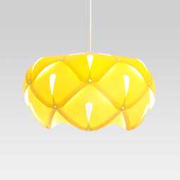 Lamp/Light Cynara Yellow Lampshade Recycled Cardboard Paper Lamp Diy - thumbnail 1