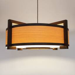 "Ceiling Light From Wood in Contemporary Style - Model ""Kulindros Xl" - thumbnail 3