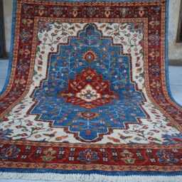 5x7 Ft Afghan Luxury Super Kazak Rug, Medallion New Geometric Area Rug, Hand Knotted Carpet, Rug For Living Room - thumbnail 4