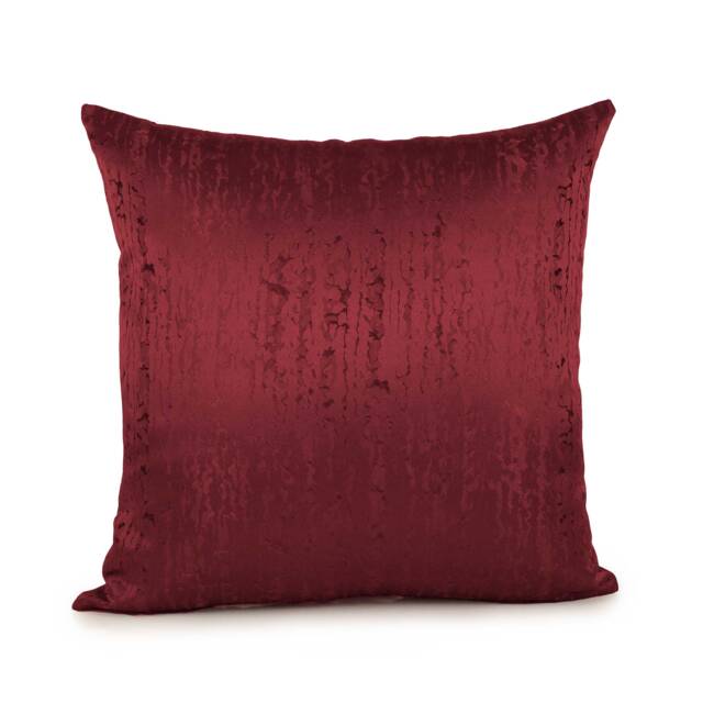 Burgundy/Wine Throw Pillow Cover, Decorative Pillow, Cushion Accent Satin Blend Boutique Pillow, Farmhouse Embroidered Pillow - image 1
