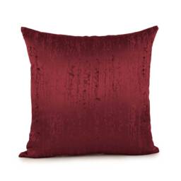 Burgundy/Wine Throw Pillow Cover, Decorative Pillow, Cushion Accent Satin Blend Boutique Pillow, Farmhouse Embroidered Pillow - thumbnail 1