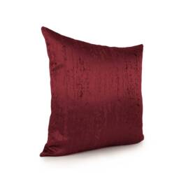 Burgundy/Wine Throw Pillow Cover, Decorative Pillow, Cushion Accent Satin Blend Boutique Pillow, Farmhouse Embroidered Pillow - thumbnail 2