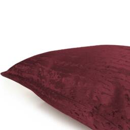 Burgundy/Wine Throw Pillow Cover, Decorative Pillow, Cushion Accent Satin Blend Boutique Pillow, Farmhouse Embroidered Pillow - thumbnail 3
