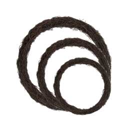 Dark Rattan Wreath Base Grapevine Rustic Christmas Florist Decoration 20cm, 30cm & 40cm-Single - thumbnail 1