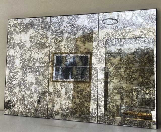 Handmade in The UK - Antique Mirror Tiles 30cm X Gold/ Bronze Kitchen Splashback - image 1