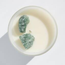 Aventurine Crystal Candle Essential Oils, Natural Soy, Luxury Scented Candle - thumbnail 2