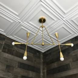 Ruhe 6 Light Modern Geometric Sputnik Mid Century Industrial Chandelier - thumbnail 3