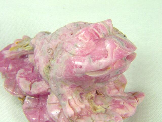 Argentine Natural Rhodochrosite Hand Carved Sculpture Frog 0168P Abe - image 1