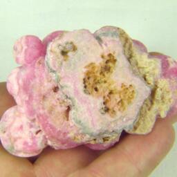 Argentine Natural Rhodochrosite Hand Carved Sculpture Frog 0168P Abe - thumbnail 4