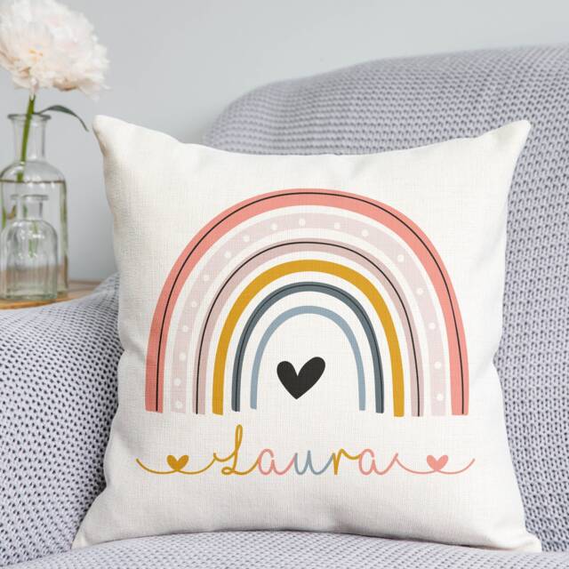 Rainbow Cushion - Sending You A Hug