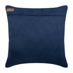 "Designer Pintucks, Textured, Striped Dark Blue Throw Pillow For Bed 24""x24""/26""x26" - thumbnail 3
