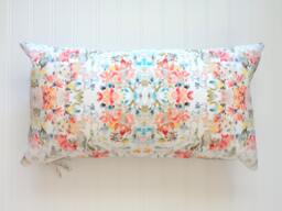 Leslie Lumbar Pillow Cover, Designer Fabric Linen Cotton 12x21, 14x20, 18x18, 20x20, 22x22, 24x24 - thumbnail 1