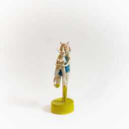 Decorative Female Figurine, Spiritual Witchy Decor, Rabbit Lover Gift, Deities & Demigods, Folklore Devil Girl - thumbnail 3