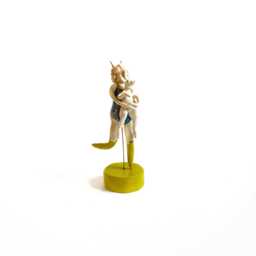 Decorative Female Figurine, Spiritual Witchy Decor, Rabbit Lover Gift, Deities & Demigods, Folklore Devil Girl - thumbnail 1