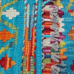 Heritage Tribal Runner, Handmade Artisan Afghan Turkish Scandinavian Navajo Bohemian Flatweave Wool Multicolour Kilim Runner Rug 198x61 cm - thumbnail 3