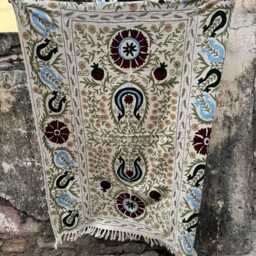 Suzani Printed Cotton Tnt Throw Blanket - Bohemian Decorative Sofa & Bed - thumbnail 4