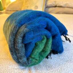 Hand-Loomed Yak Wool Blend Blanket Fairly Traded From Nepal Travel Throw Home Accessories Camping Yoga Warp Ideal Gift B5 - thumbnail 3