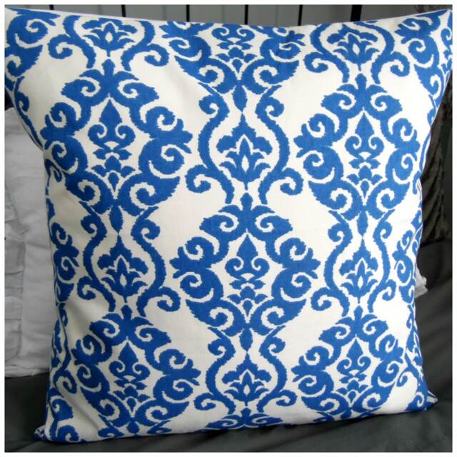 Blue Pillows.blue & White.toss Pillow.waverly.throw Pillow.home Decor.spring Decor.winter Decor.summer Decor.accent Pillows.cushion Covers - image 1
