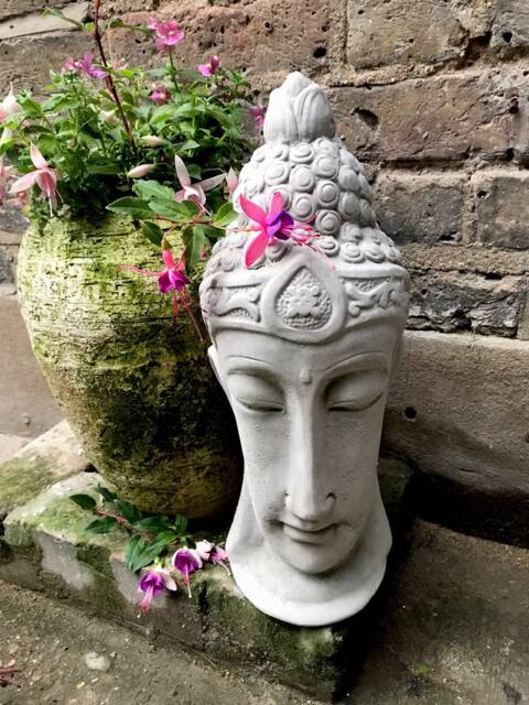Beautiful Thai Buddhas Head Statue - 39cm For The Home Or Garden. From Sius - image 1