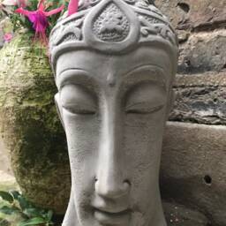 Beautiful Thai Buddhas Head Statue - 39cm For The Home Or Garden. From Sius - thumbnail 2