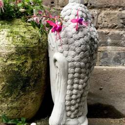 Beautiful Thai Buddhas Head Statue - 39cm For The Home Or Garden. From Sius - thumbnail 3