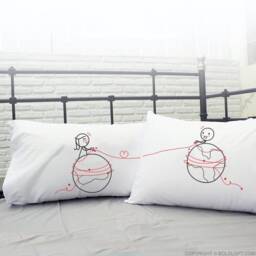 Long Distance Relationship Gifts Pillow Cases Boyfriend Gift Couples You Worth Every Mile - thumbnail 1