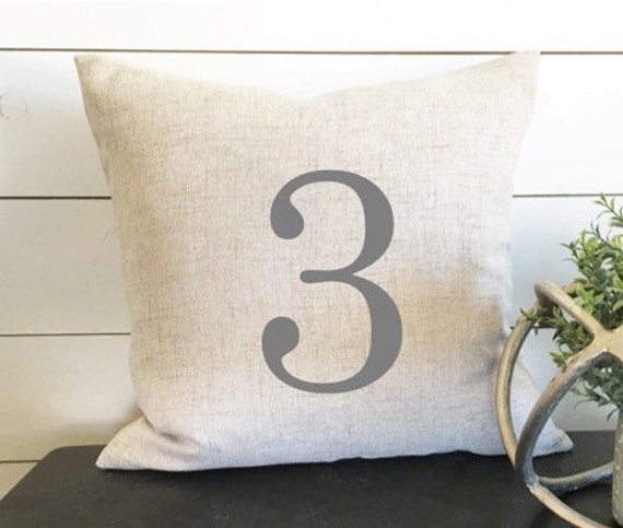 Custom Number Pillow, 18 X Pillow Cover