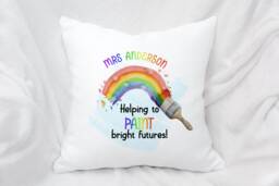 Personalised Thank You Teacher Cushion, Ideal End Of School Gift - thumbnail 1