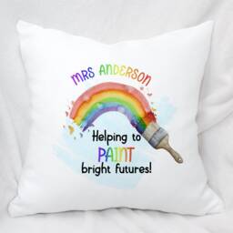 Personalised Thank You Teacher Cushion, Ideal End Of School Gift - thumbnail 3